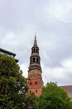 Hamburg, Almanya. St. Katharinen Kilisesi (Hauptkirche Caddesi