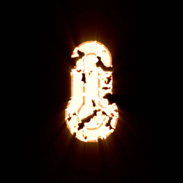 Szimbólum hőmérő tele égett egy fekete háttér. Fényes fény — Stock Fotó