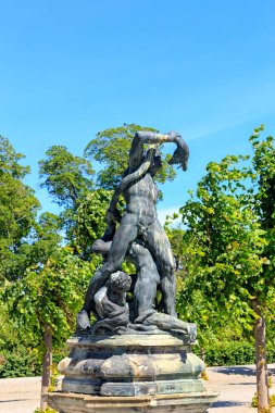 Stockholm, İsveç - 23 Haziran 2019 Drottningholm Palace Garden, 