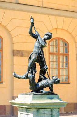 Stockholm, İsveç - 23 Haziran 2019 Drottningholm Palace Garden, 