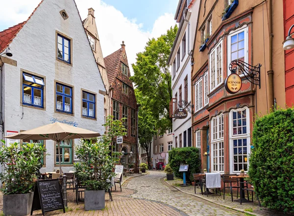 Bremen, deutschland - 28. Juni 2019: häuser in der Altstadt — Stockfoto