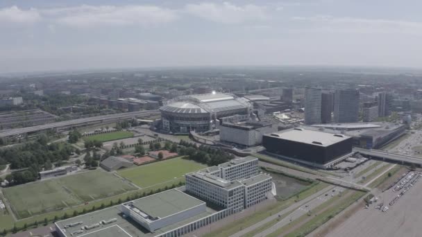 Amszterdam, Hollandia. Johan Cruijff ArenA (Amszterdami Aréna). 2020 FIFA Világkupa helyszíne. 4K — Stock videók