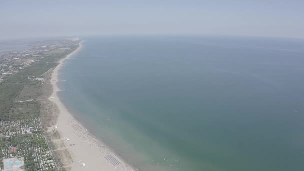 Venetië, Italië. Stranden van Punta Sabbioni. Cavallino-Treporti. Helder zonnig weer. 4K — Stockvideo