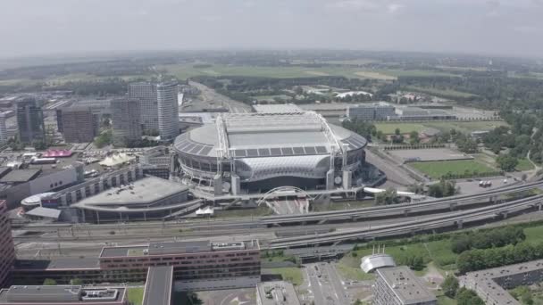 Amsterdam, Nederland. Johan Cruijff ArenA (Amsterdam Arena). 2020 FIFA World Cup locatie. 4K — Stockvideo