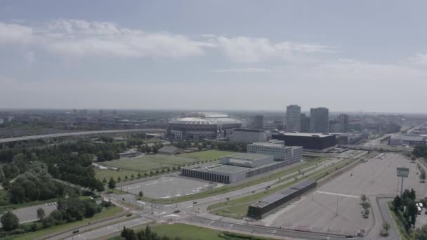 Amsterdam, Nizozemsko. Johan Cruijff ArenA (Amsterdam Arena). Mistrovství světa ve fotbale2020. 4K — Stock video