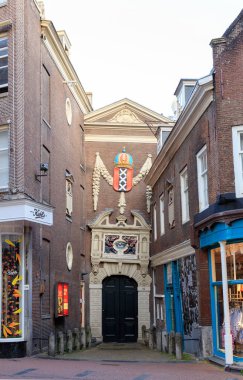Amsterdam, Hollanda - 30 Haziran 2019: Tarihi şehir merkezi