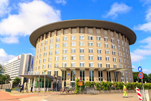 Нидерланды, The Hague - 1 июля 2019 года: Организация за Проф
