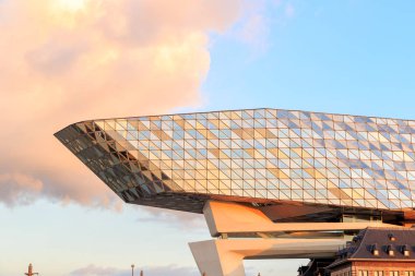 Antwerp, Belgium - July 2, 2019: The Port Authority Building (Du
