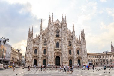 Milan, İtalya - 7 Temmuz 2019: Milan Katedrali