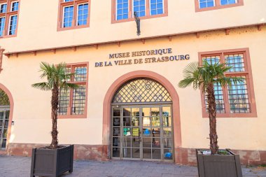 Strasbourg, Fransa - 5 Temmuz 2019: Strasbou Tarihi Müzesi