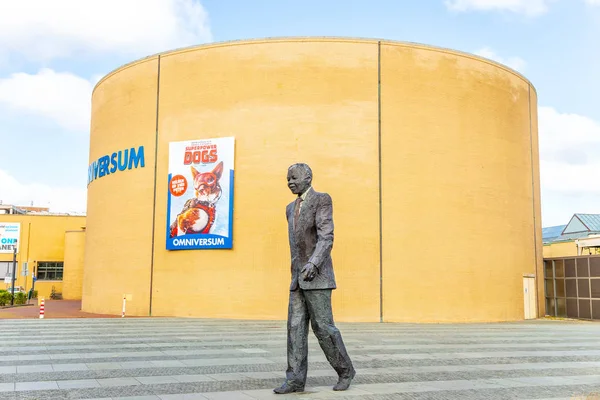 Netherlands, The Hague - July 1, 2019: Mandela Monument: "Long W — стокове фото