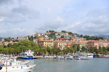 La Spezia, Italy - July 9, 2019: Boat at the port. View of the h