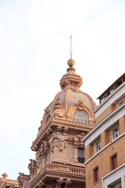 Genoa, Italy : Exchange (Palazzo della Borsa). Ferrari Square (Piazza De Ferrari)