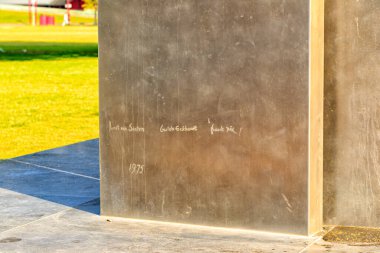 Amsterdam, Netherlands : Women of Ravensbrck 1940-1945. Monument at the Museumplein in Amsterdam in memory of the Dutch victims of the Nazi concentration camp Ravensbrck in Germany
