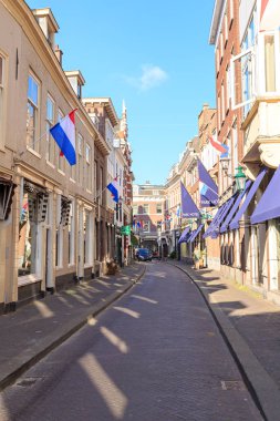 Hollanda, Lahey - 1 Temmuz 2019: Tarihi Kİ 'deki evler