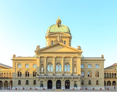 Bern, İsviçre. Bundeshaus, İsviçre Federal Sarayı. Ben...