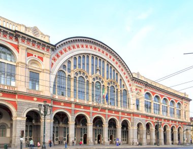 Turin, Italy - July 12, 2019: Turin Train Station - Porta Nuova