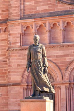 Strasbourg, France - July 5, 2019: Statue de Charles de Foucauld