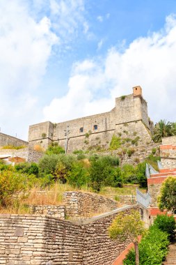 La Spezia, İtalya. San Giorgio Kalesi. Xiv 'in yüzyıllık kalesi