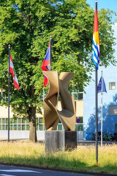 Holanda, Haia - 1 de julho de 2019: Escultura em Johan de Wit — Fotografia de Stock