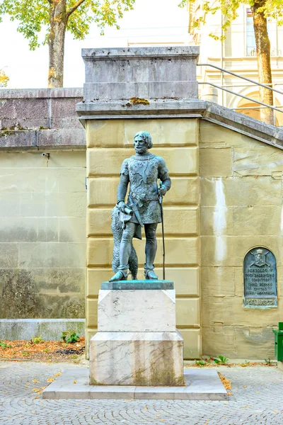 Berna, Suíça. é um memorial para Berchtold V de Zeringen . — Fotografia de Stock