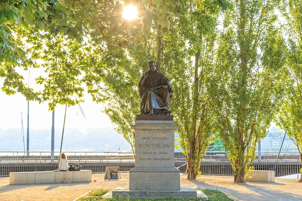 Geneva, Switzerland. Jean-Jacques Rousseau (1712 - 1778). Geneva — Stock Photo, Image