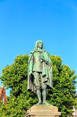 Hollanda, Lahey - 1 Temmuz 2019: Standbeeld van Johan de Witt Heykeli