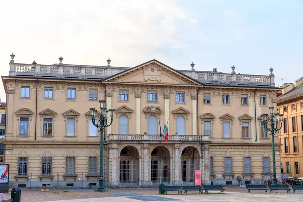 Turin, Italy - July 12, 2019: Giuseppe Verdi Conservatory. The building, which houses the Giuseppe Verdi Conservatory, was built in 1928 by the architect Giovanni Ricci