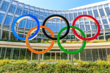 Lozan, İsviçre - 13 Temmuz 2019: Yeni Genel Merkez Uluslararası Olimpiyat Komitesi