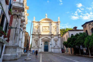 Venice, Italy - July 16, 2019: Church of San Rocco (Chiesa di San Rocco) clipart