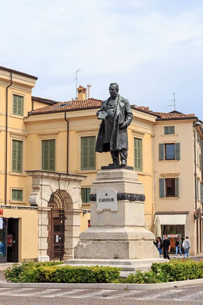 Verona Italy July 2019 Monument Camilllo Benso Conte Cavour — ストック写真