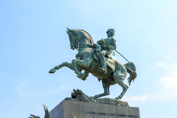 Turín Itálie Jezdecký Pomník Amedea Savoie Vévody Daosty Byl Vyroben — Stock fotografie