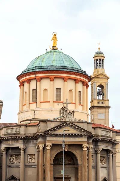 Bergamo Włochy Kościół Santa Maria Delle Grazie Historyczna Część Miasta — Zdjęcie stockowe