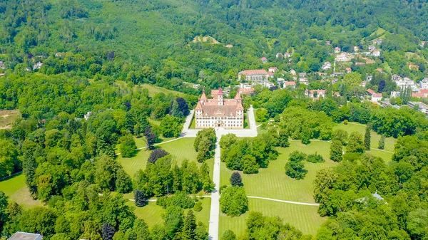 Грац Австрия Eggenberg Palace Schloss Eggenberg Самая Большая Аристократическая Резиденция — стоковое фото