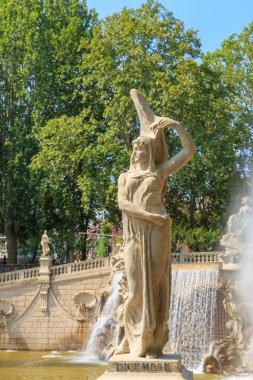 Torino, İtalya. Heykel - Aralık. 