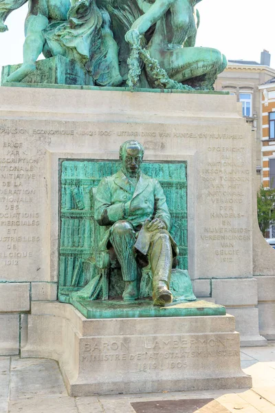 Antwerpen Belgien Juli 2019 Fontänen Skulptur Standardisering Lambermont — Stockfoto