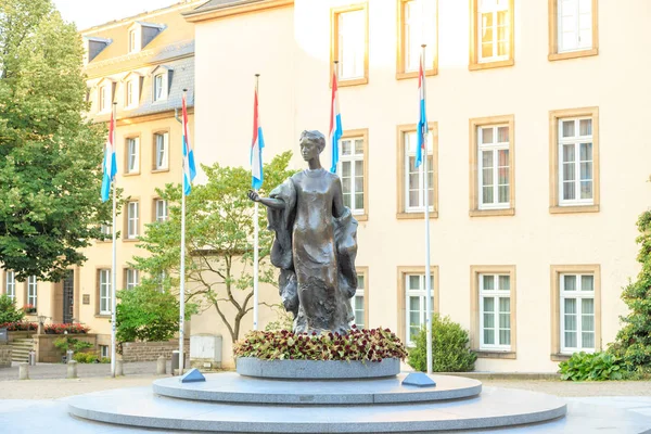 Люксембург Люксембург Липня 2019 Пам Ятник Великої Герцогині Шарлотти — стокове фото