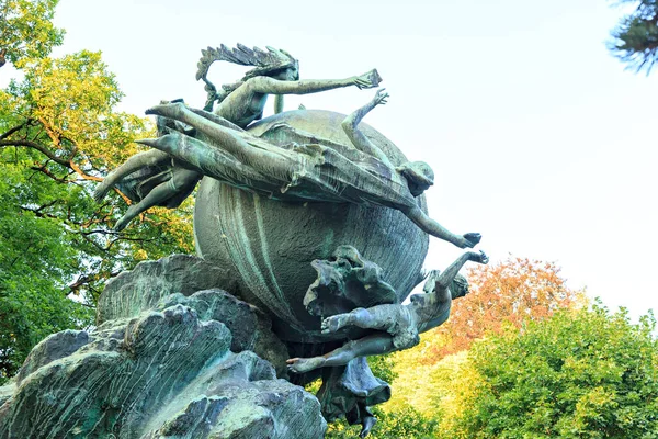 Bern Switzerland Monument Universal Postal Union Creator Monument Charles Rene — Stock Photo, Image