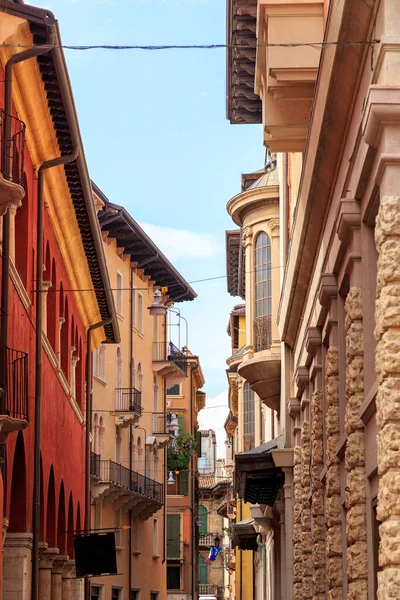 Verona Italia Casas Portici Casco Antiguo — Foto de Stock