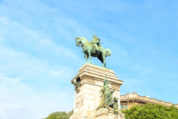 Milan Talya Giuseppe Garibaldi Anıtı Heykeltıraş Ettore Ximenes 1855 1926 — Stok fotoğraf