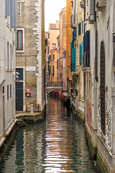 Venise Italie Canal Étroit Vide Rio San Salvador Pont Amour — Photo