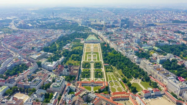 Vienna Austria Belvedere Complesso Palazzi Barocchi Vienna Costruito Lucas Von — Foto Stock