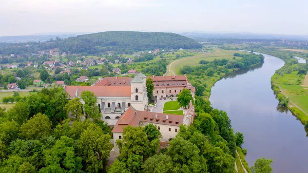 Krakow Poland Benedictine Abbey Tynets Vistula River Benedictine Monastery Founded — Stock Photo, Image