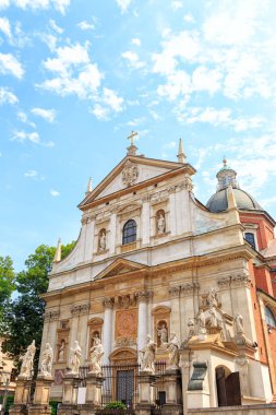 Krakow, Polonya. Krakow 'daki Aziz Peter ve Paul Kilisesi. Katolik Kilisesi