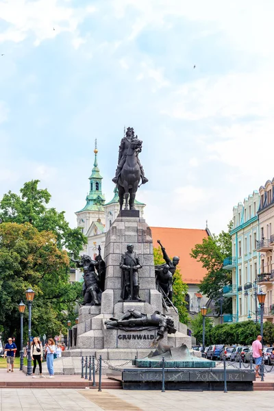 Krakow Poland July 2019 Grunwald Monument Front Monument Tomb Unknown — Stock fotografie