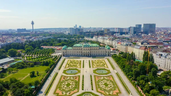 Vienna Austria Belvedere Complesso Palazzi Barocchi Vienna Costruito Lucas Von — Foto Stock