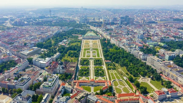 Wiedeń Austria Belweder Barokowy Kompleks Pałacowy Wiedniu Wybudowany Przez Lucasa — Zdjęcie stockowe