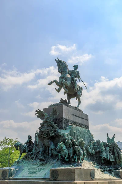 Turin Italien Reiterdenkmal Des Amedeo Von Savoia Des Herzogs Daosta — Stockfoto