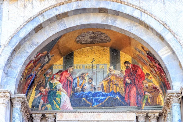 Venice Italy Mosaic Cathedral Mark Basilica San Marco — Stock Photo, Image