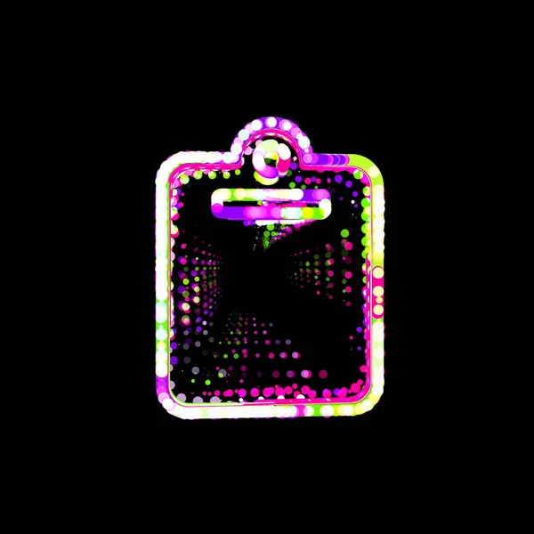 Символічна Дошка Різнокольорових Кіл Смуг Ufo Green Purple Pink — стокове фото